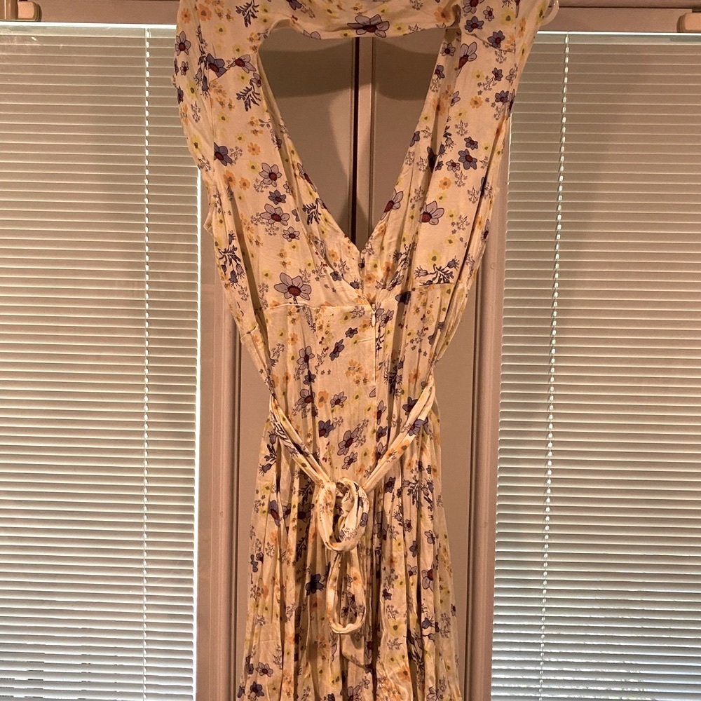 NWT free people floral cutout mini dress . SZ L - Picture 4 of 8